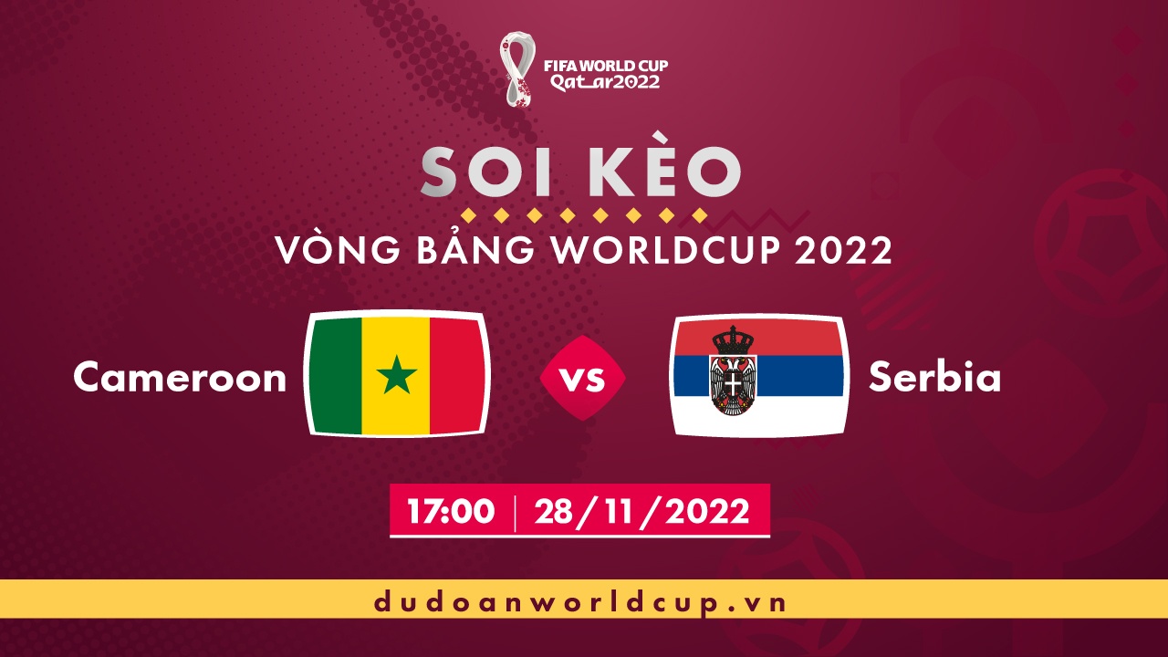 Soi kèo Cameroon vs Serbia, 17h ngày 28/11/2022 - dự đoán WC