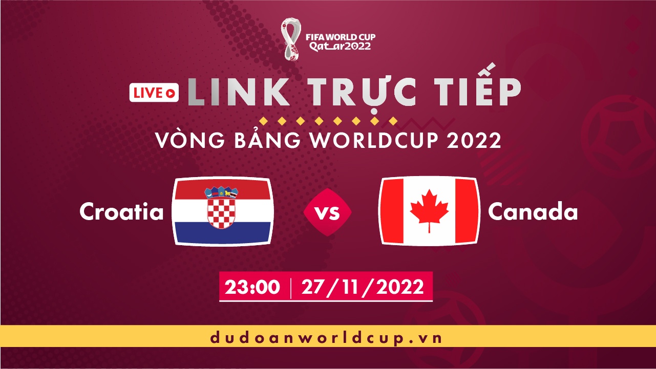 Trực Tiếp Croatia vs Canada, 23h ngày 27/11/2022 [Kèm link]