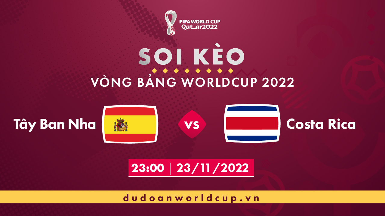 Nhận định soi kèo Tây Ban Nha vs Costa Rica, 23h00 ngày 23/11/2022